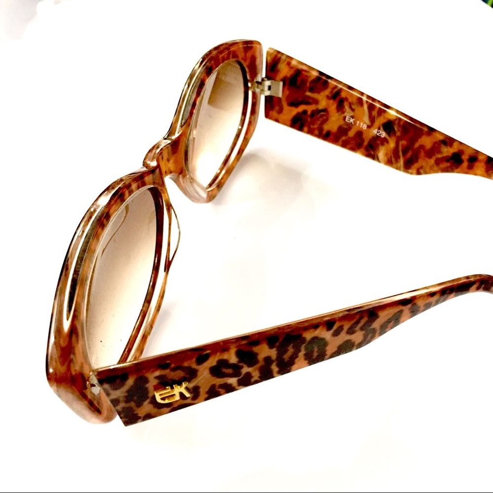 Emanuelle Khahn Tortoise Statement Sunglasses - image 5